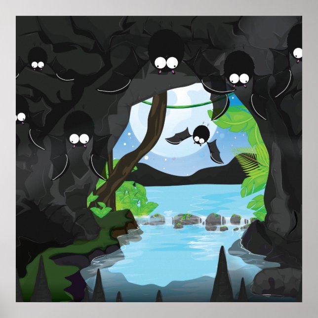 Fladdermusgrotta Poster (Framsidan)