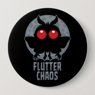 Fladdrande Kaos Mothman Kryptisk Legend Knapp