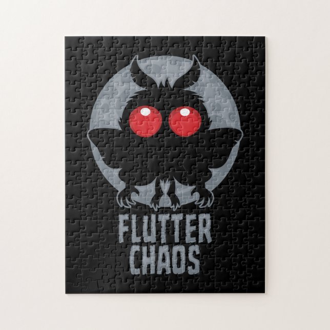 Fladdrande Kaos Mothman Kryptisk Legend Pussel (Vertikal)