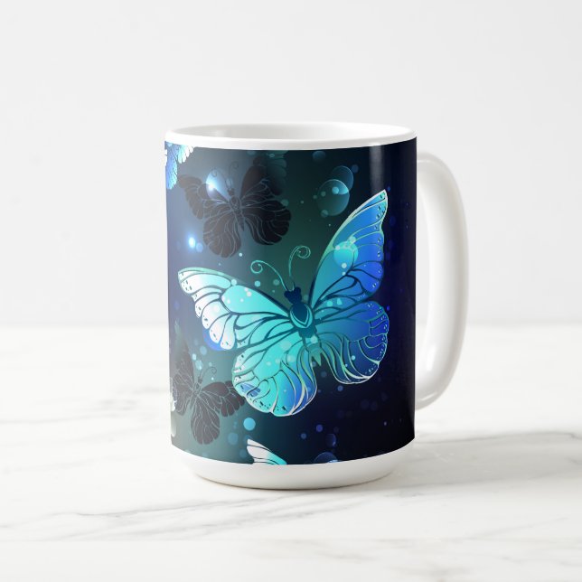 Fladdrande nattfjäril kaffemugg (Framsida höger)