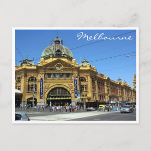 Fläder av station melb vykort