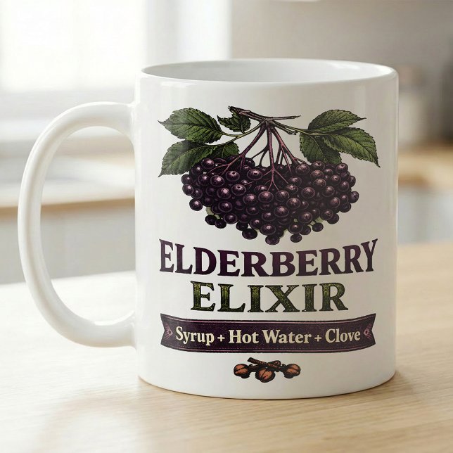 Fläderbärsextrakt Mysig Vinterrecept Kaffemugg (Skapare uppladdad)