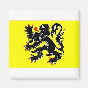 Fläderflander, belgium-flagga magnet
