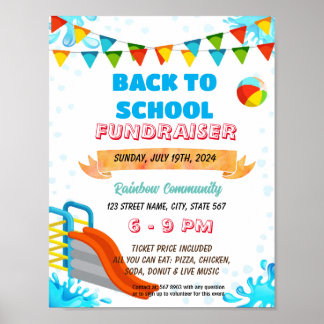 Fläderflyg för sommarparkstema poster