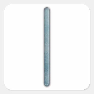 FläderFuthark runa Isa Fyrkantigt Klistermärke