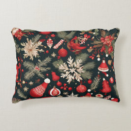 Fläertalsisk Juldekorationer, blommor Prydnadskudde