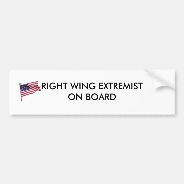 flag2 RIGHT WINGEXTREMIST OMBORD Bildekal (Framsidan)