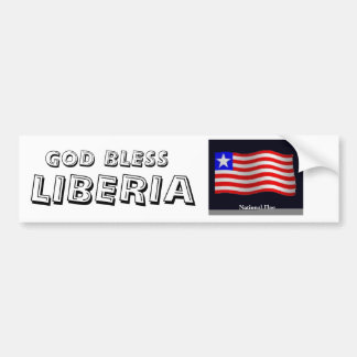 flag3, LIBERIA, GUD BLESSA Bildekal
