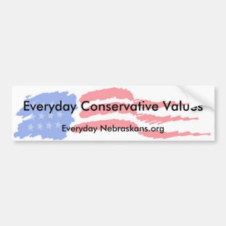 flag4 den dagliga konservativet värderar, dagligt bildekal