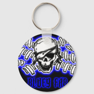flag5pirate3art2 LITEN BLUEYFAB Nyckelring