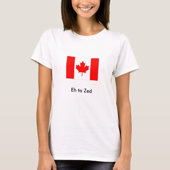 flag_canada Eh till zeden T Shirt (Framsida)