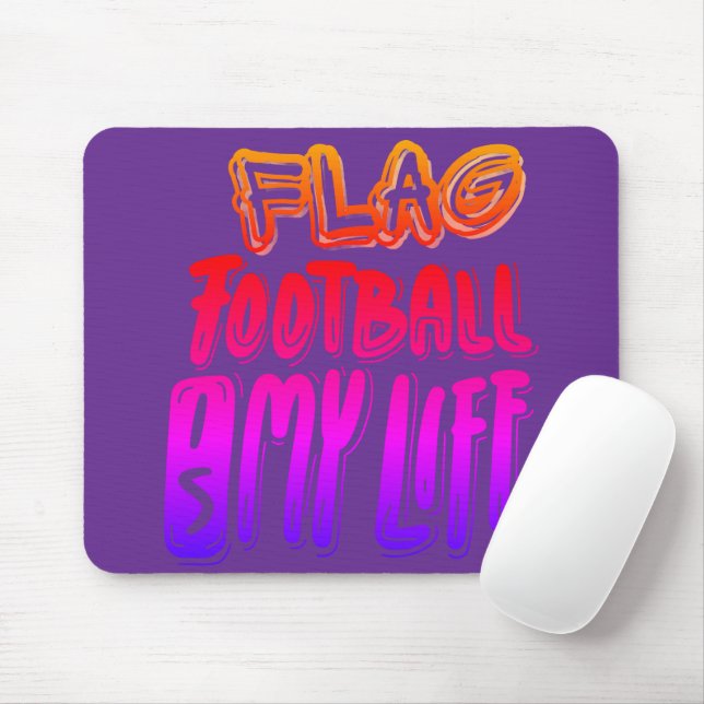 Flag Football Är Min Liv  Musmatta (Med mus)