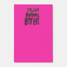 Flag Football Är Mitt Liv Post-it Block
