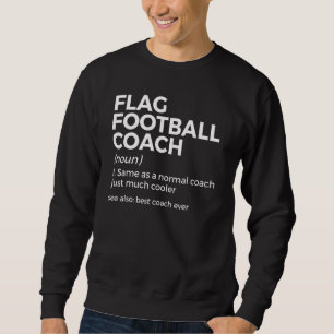 Flag Football-tränardefinition Bästa tränaren någo Lång Ärmad Tröja