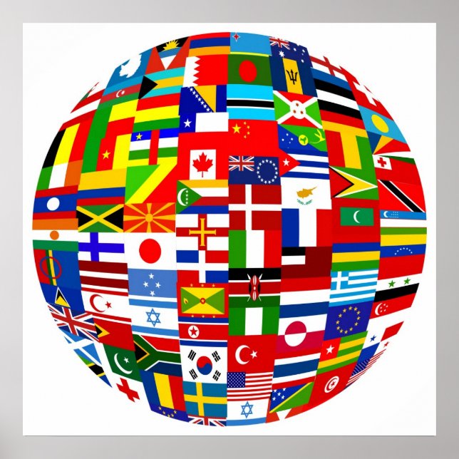Flag Globe Poster (Framsidan)