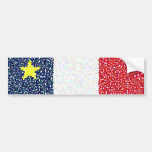 Flag_of_Acadia pricker bildekalet Bildekal