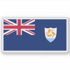Flag of Anguilla, British Overseas Territory Klistermärken