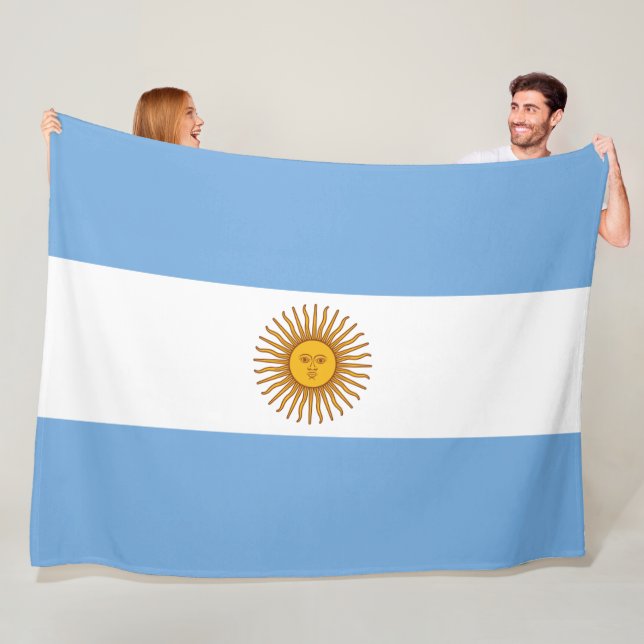 Flag of Argentina Fleecefilt (På plats)