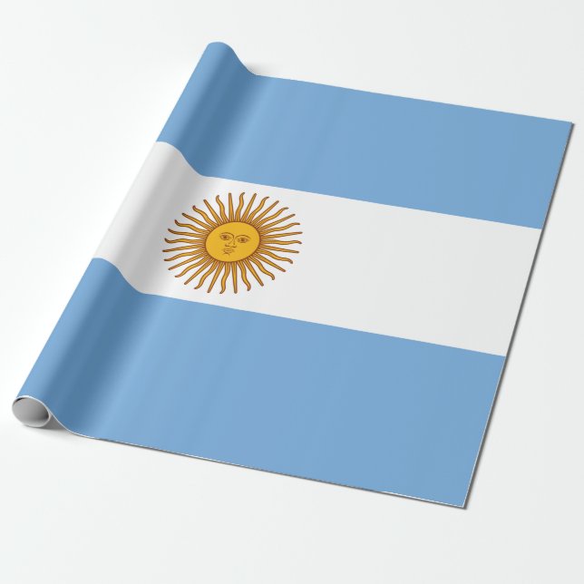 Flag of Argentina Presentpapper (Utrullad)