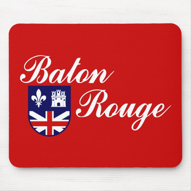 Flag of Baton Rouge, Louisiana Mouse Pad Musmatta (Framsidan)