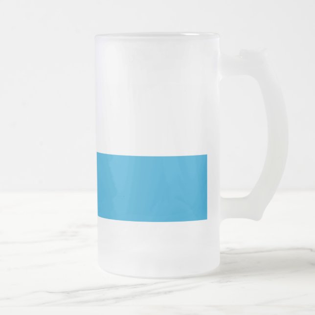 Flag of Bavaria Frosted Glass Beer Mug Frostat Ölglas (Höger)