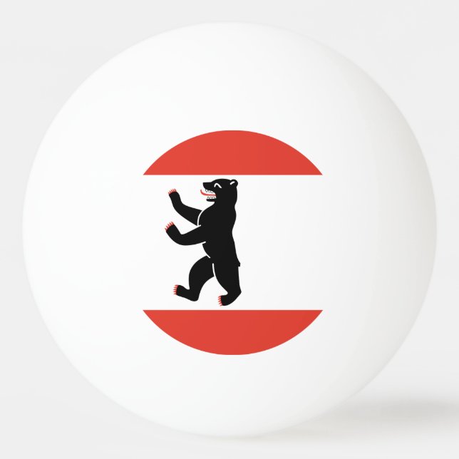 Flag of Berlin Ping-Pong Ball Pingisboll (Framsidan)