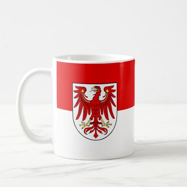 Flag of Brandenburg Coffee Mug Kaffemugg (Vänster)