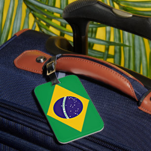 Flag of Brazil Bagagebricka