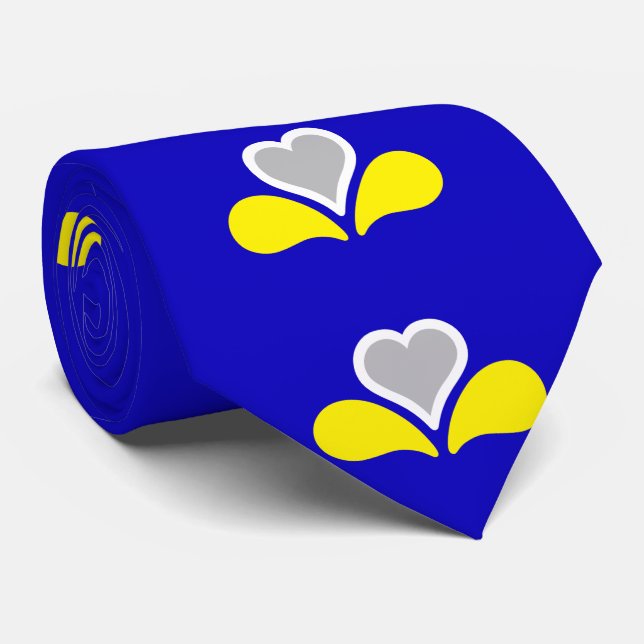 Flag of Brussels, Belgium Neck Tie Slips (Rullad)