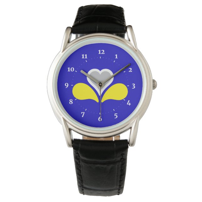 Flag of Brussels, Belgium Wrist Watch Armbandsur (Framsida)