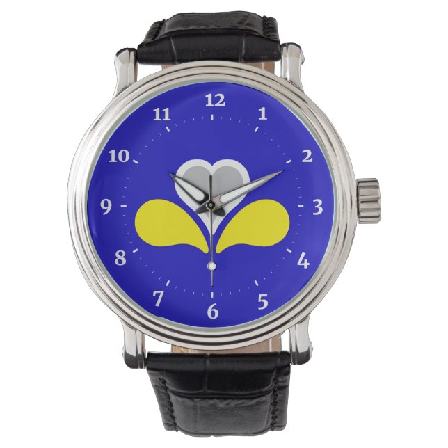 Flag of Brussels, Belgium Wristwatch Armbandsur (Framsida)
