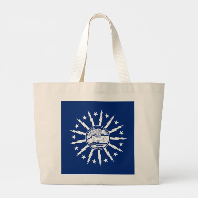 Flag of Buffalo, New York Jumbo Tygkasse (Baksida)
