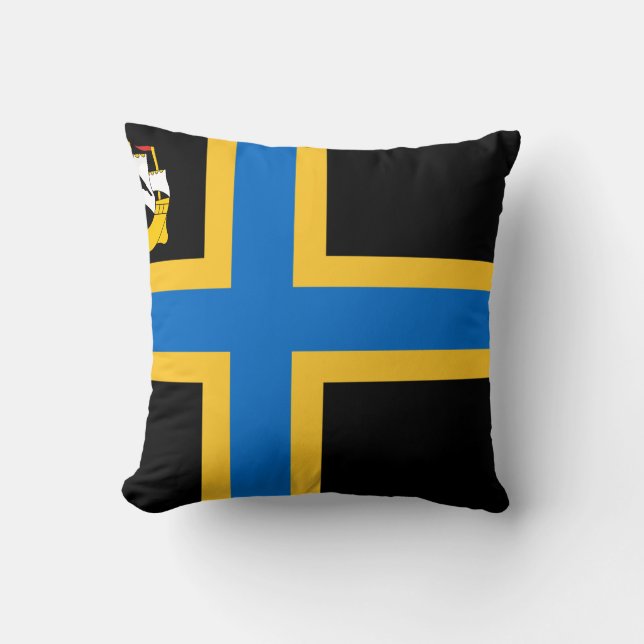 Flag of Caithness Throw Pillow Kudde (Framsida)
