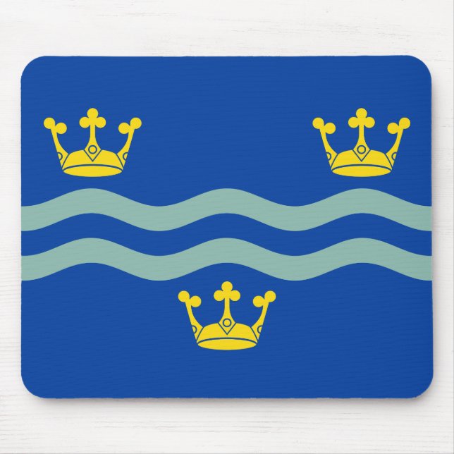 Flag of Cambridgeshire Mouse Pad Musmatta (Framsidan)