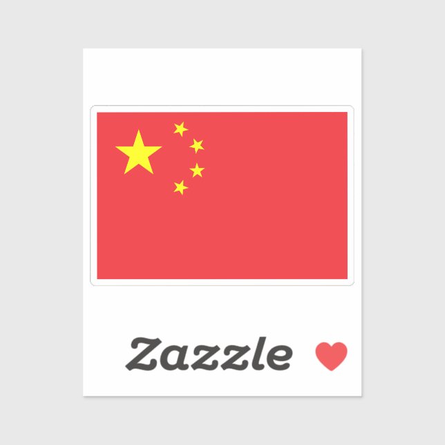 Flag of China Klistermärken (Ark)