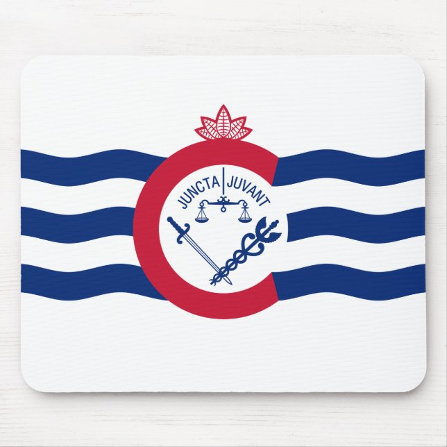 Flag of Cincinnati, Ohio Mouse Pad Musmatta (Framsidan)