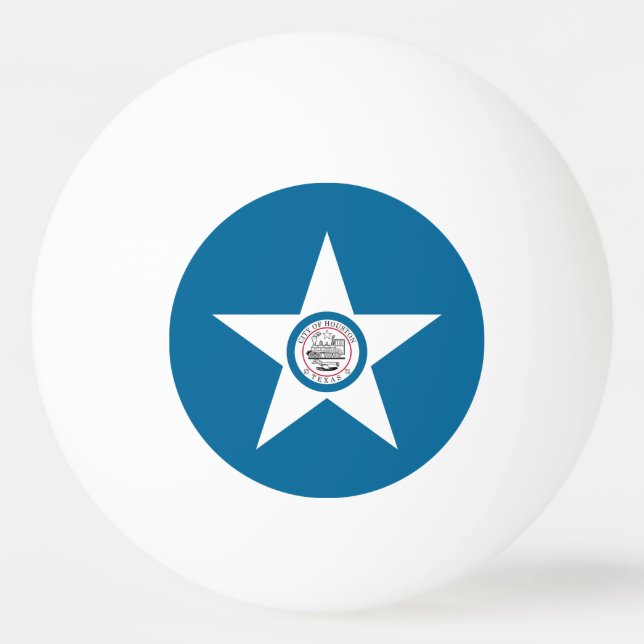Flag of city of Houston, Texas Ping-Pong Ball Pingisboll (Framsidan)