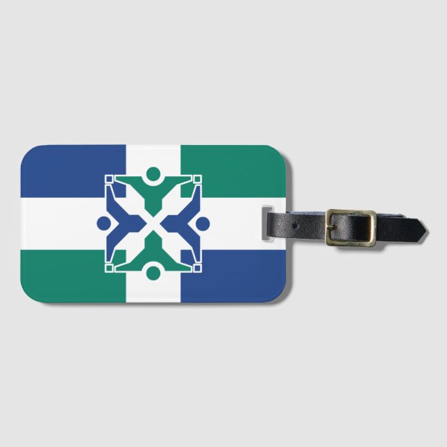 Flag of Columbia, Missouri Bagagebricka (Framsida horisontal)