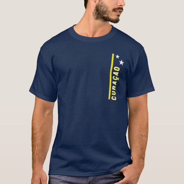 Flag of Curaçao T Shirt (Framsida)