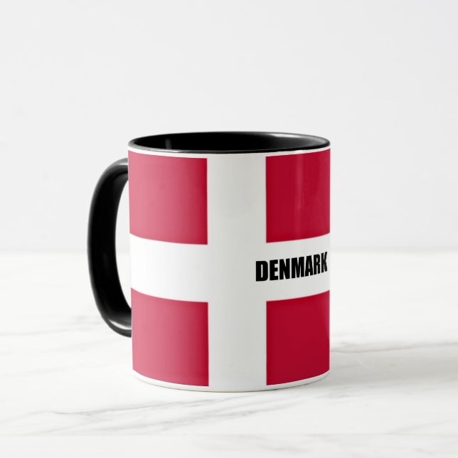 Flag of Denmark Magic Mug Mugg (Framsida vänster)