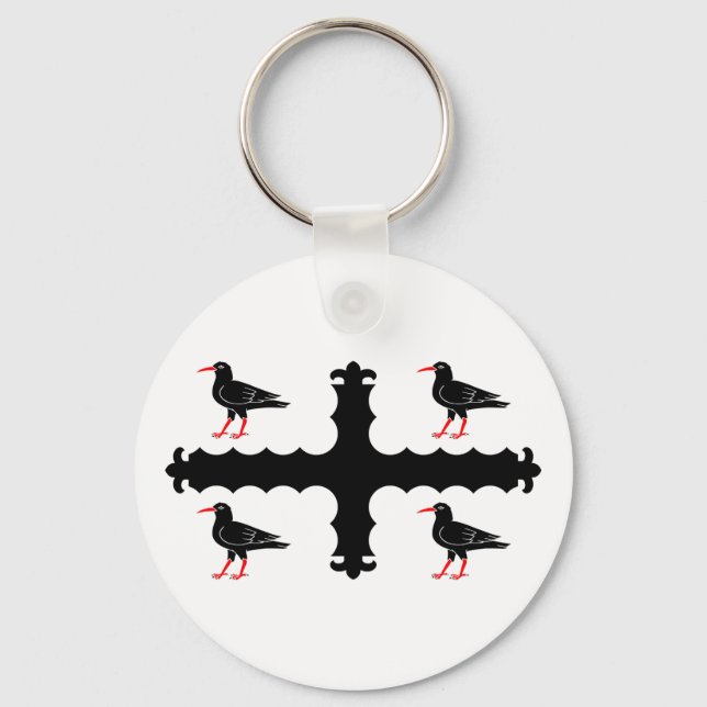 Flag of Flintshire Keychain Nyckelring (Framsida)