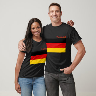 Flag of Germany custom-cut  T Shirt