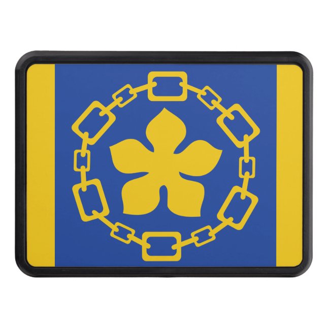 Flag of Hamilton, Ontario Hitch Cover Dragkroksskydd (Framsidan)