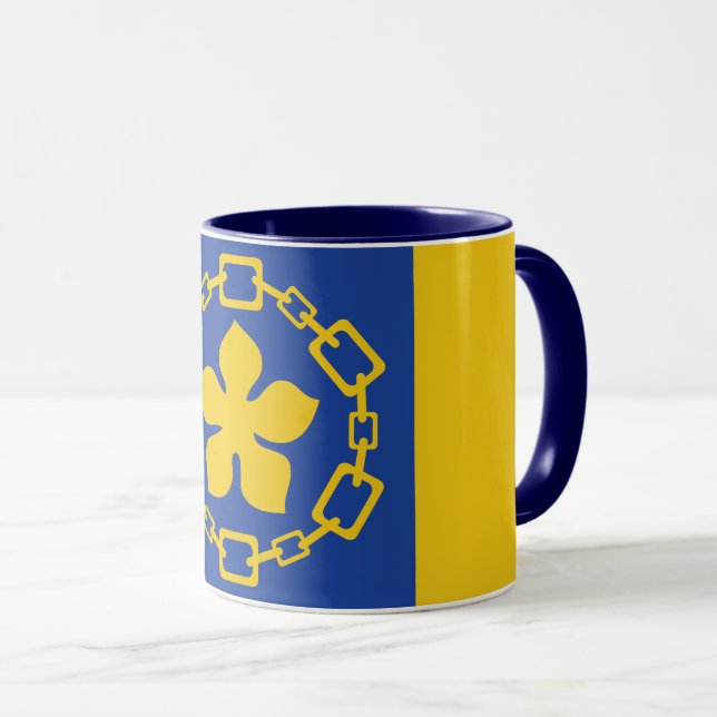 Flag of Hamilton, Ontario Mug Mugg (Framsida höger)