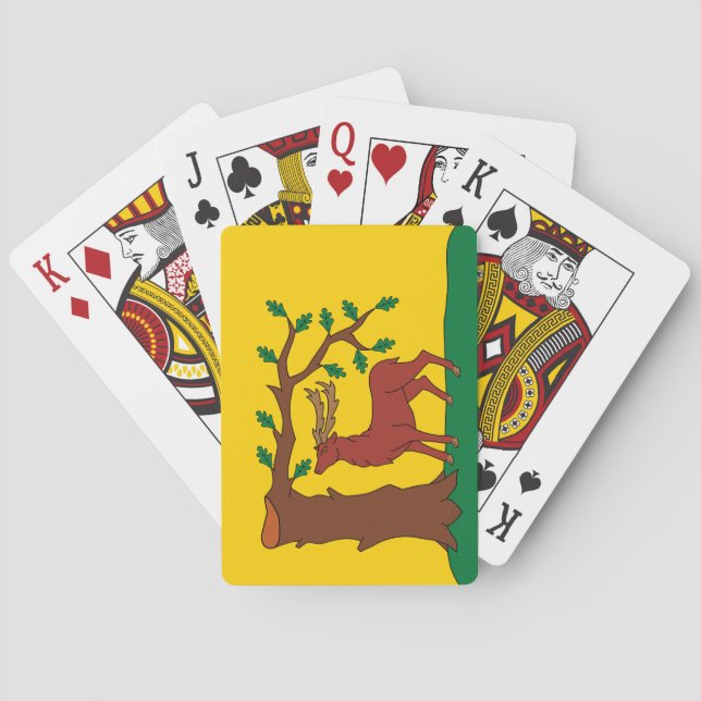 Flag of historic county of Berkshire Casinokort (Baksidan)