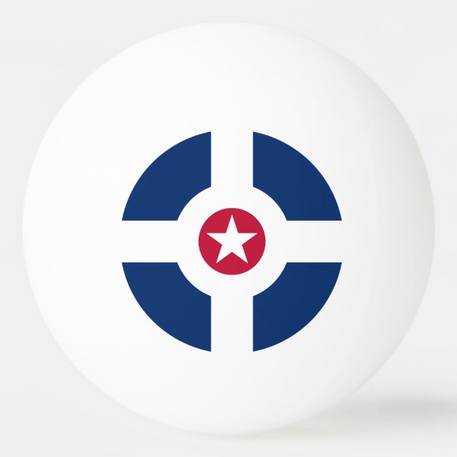 Flag of Indianapolis, Indiana Ping Pong Ball Pingisboll (Framsidan)