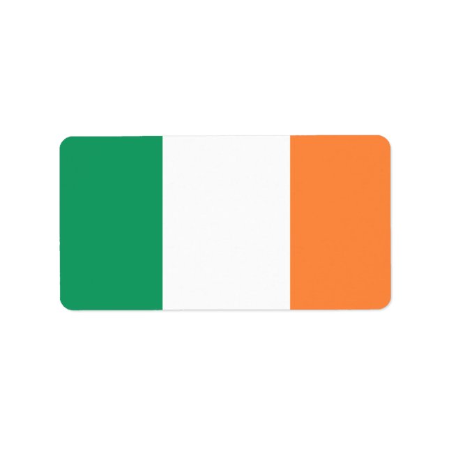 Flag of Ireland Adressetikett (Framsidan)