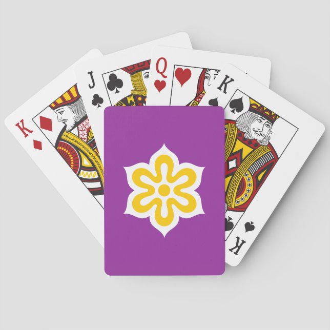 Flag of Kyoto Prefecture, Japan Casinokort (Baksidan)