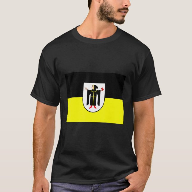Flag of Munich  Germany T Shirt (Framsida)