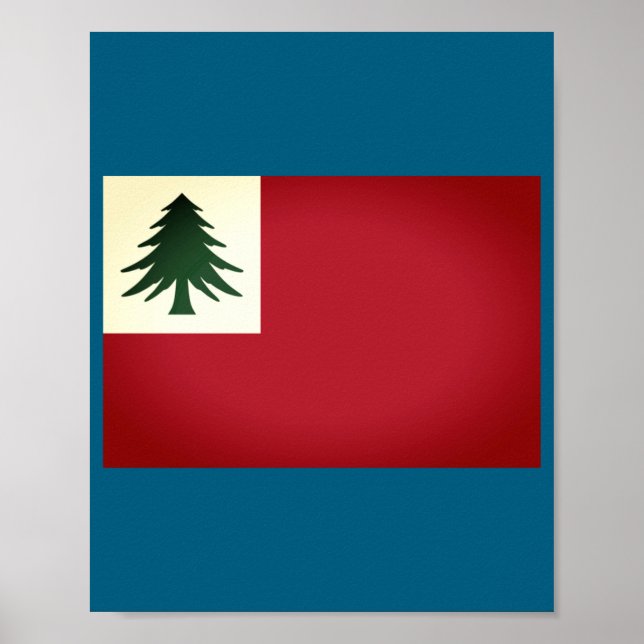 Flag Of New England Ne Only Un  Poster (Framsidan)